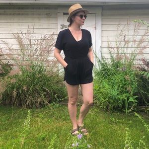 RVCA Black Romper